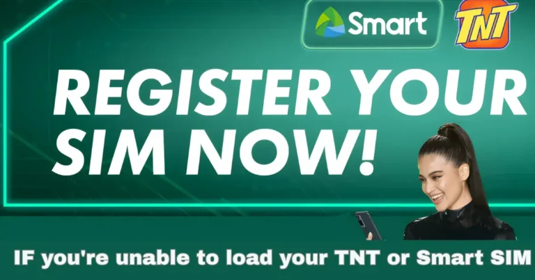 IF you're unable to load your TNT or Smart SIM